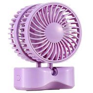 ECEEN Mini Personal Couples Fan Handheld Folding 350 Degree Rotating Dual Head Fan Portable Powered by Battery... N14