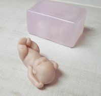 Silicone Mold for Baby "Ollie" Soft Silicone Mold Handmade Supply