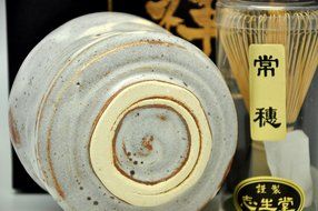Japanese Mino Yaki ware Matcha Bowl And Tea Ceremony Set Green Tea 10.5 / 10.5 / 8.5cm (4.1 / 4.1 / 3.3inch)[7372] N4