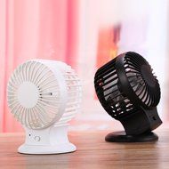 ONEONEY Portable Rechargeable Electric Personal Fans USB Powered 2-modes Speed Adjustable Double Blades Mini Desktop... N10