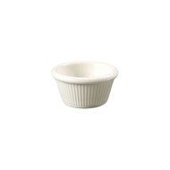 Carlisle 2 oz Bone Fluted Ramekin (06-0590) Category: Cheese Shakers