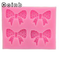 Doinb Jewel Butterfly Knot Bowknot Fondant Silicone Molds Outer Size 9.5x6x1.5CM GJM-1773 FDA N2