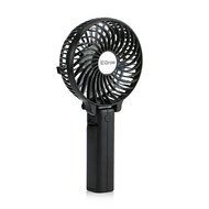 iEGrow Portable USB Mini Battery Fans with Umbrella Hanging and Metal Clip(Black) N30