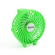 iEGrow Portable USB Mini Battery Fans with Umbrella Hanging and Metal Clip(Black) N32