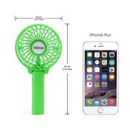 iEGrow Portable USB Mini Battery Fans with Umbrella Hanging and Metal Clip(Black) N33