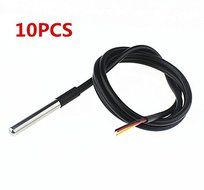 Glamorway Practical DS18b20 1M Waterproof Digital Temperature Temp Sensor Probe (5pcs) N7