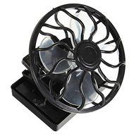 Hot Sale Newest Black Solar Cell Fan Sun Power Energy Panel Clip-on Cooling Hat Cooler Fish for Camping Hiking N2