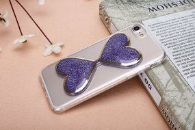iPhone 7 Case,Phezen Bling Glitter Soft Gel Clear TPU Case for iPhone 7 ,Glow in the Dark Luminous Heart Flowing... N9