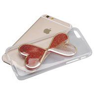 iPhone 7 Case,Phezen Bling Glitter Soft Gel Clear TPU Case for iPhone 7 ,Glow in the Dark Luminous Heart Flowing... N12