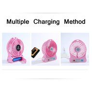 REMAX USB Fan Battery Rechargeable 2200mAh 18650 Mini Electric Fan 4.5h 4 Blades Clip on Desk Silent Blower N22