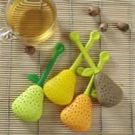 MAXGOODS Fine Silicone Pear Tea Leaf Strainer Herbal Spice Infuser Teacup Teapot Filter Diffuser