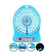 REMAX USB Fan Battery Rechargeable 2200mAh 18650 Mini Electric Fan 4.5h 4 Blades Clip on Desk Silent Blower N23