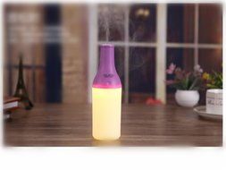Missley usb Budweiser Humidifier Night light Small size for office living room car (Purple) N6