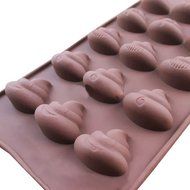 Zeroyoyo Emoji Poop Face Silicone Mold For Cake Chocoloate Candy Biscuit Ice Baking N3