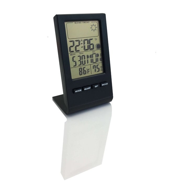 HeQiao Indoor Large LCD Digital Thermometer Hygrometer Temperature Monitor Humidity Meter Thermometers with Calendar... N15