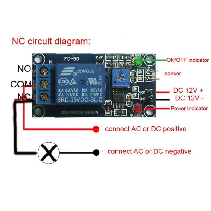 GEREE 12V Soil Humidity Sensor Controller Module Automatic Watering Module N2