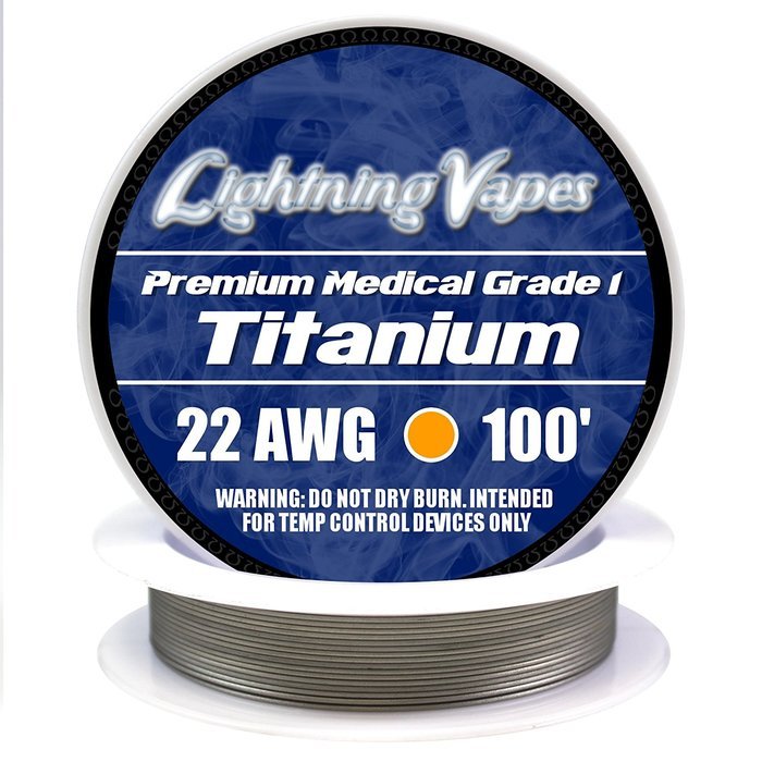 LV Titanium Grade 1 Wire 22 AWG - 100'