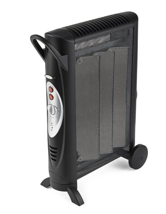 Bionaire Silent Micathermic Console Heater for Large Spaces, Black N7