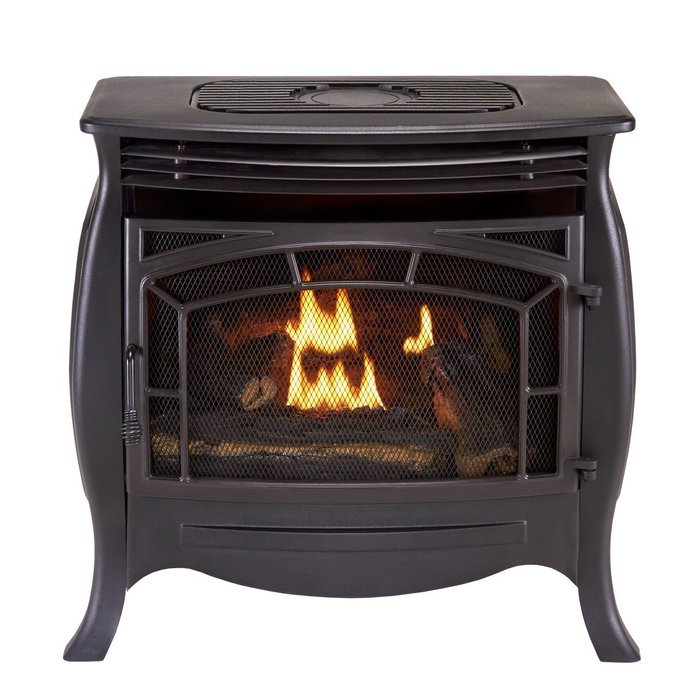 Duluth Forge Dual Fuel Vent Free Gas Stove - Model FDSR25, Matte Finish, Remote Control N5