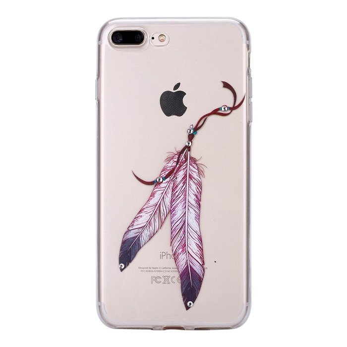 iPhone 7 Plus Case, PHEZEN Clear Soft TPU Protective Case Back Cover with Beautiful Cherry Blossom Flower Series... N57