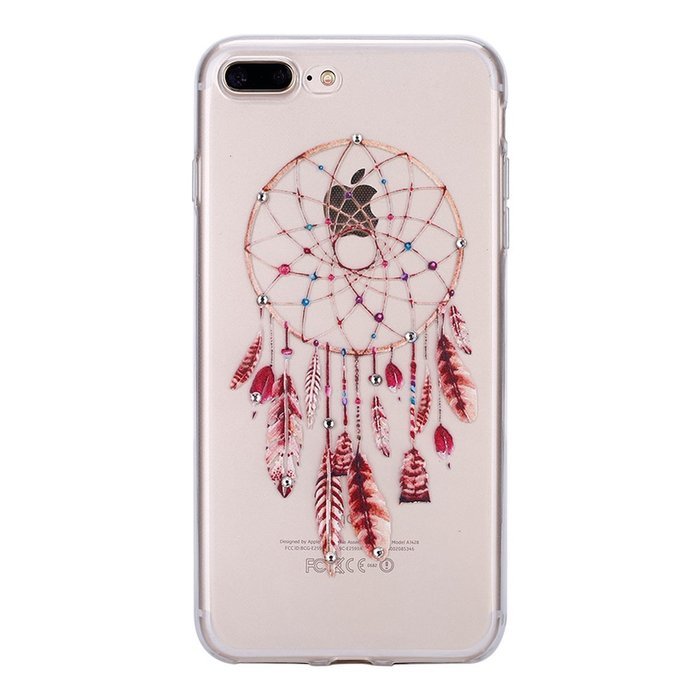 iPhone 7 Plus Case, PHEZEN Clear Soft TPU Protective Case Back Cover with Beautiful Cherry Blossom Flower Series... N58