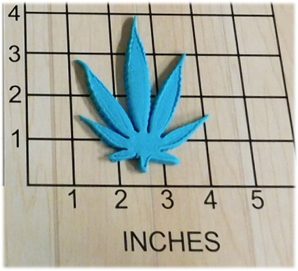 Cannabis Weed Pot Leaf Fondant Cookie Cutter and Stamp #1030