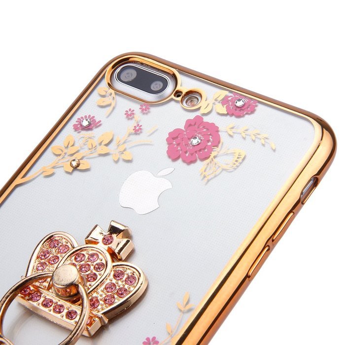 iPhone 7 Plus Case, PHEZEN Clear Soft TPU Protective Case Back Cover with Beautiful Cherry Blossom Flower Series... N62