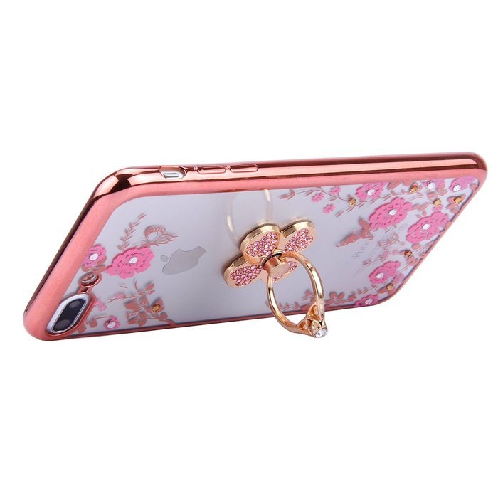 iPhone 7 Plus Case, PHEZEN Clear Soft TPU Protective Case Back Cover with Beautiful Cherry Blossom Flower Series... N64