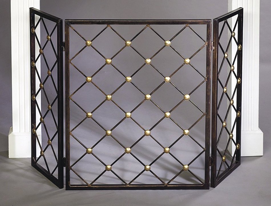 Fireplace Screen - "Princeton" Decorative Fire Screen - Fire Place Screen