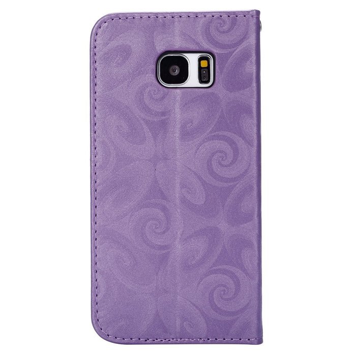 Galaxy S7 Edge Wallet Case, PHEZEN Bling Liquid Glitter Love Heart Floating 3D Hourglass Luxury Pu Leather Magnet... N33