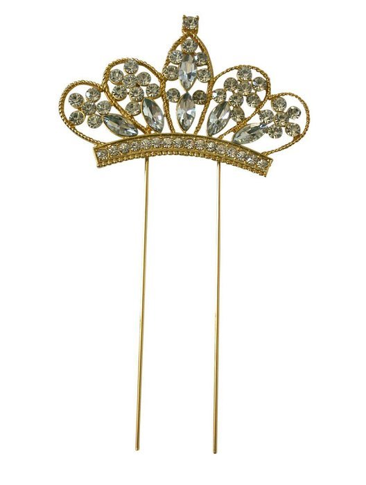 Cake Topper Sparkle Rhinestone Princess Cake Topper Crown Cake Topper Princess Party Baby Shower Cake Topper (... N3