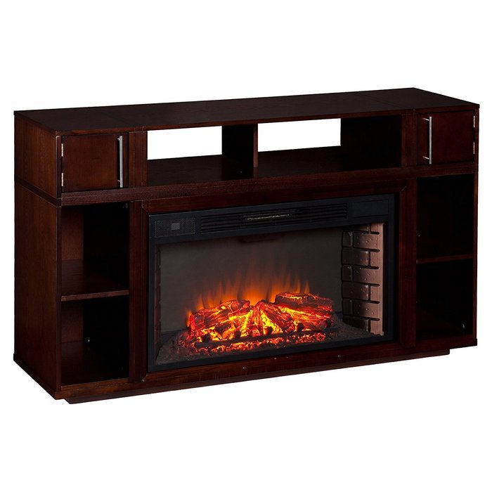 Southern Enterprises Henley Media Console Fireplace - Espresso N5