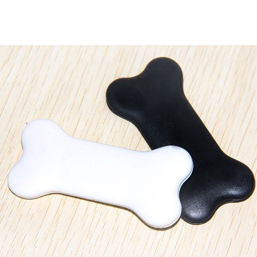 2-piece Bone Shape Toothpaste Dispenser Squeezer Bathroom-Black+white N7