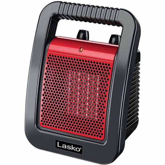 Lasko Ceramic Utility Oscillating Heater Fan with Adjustable Thermostat and Carry Handle
