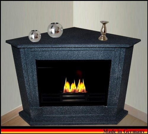 Gel + Ethanol Fire-Places Ethanol Corner Fireplace Model Moskau White N8