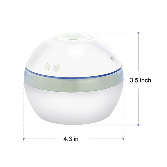 Color You 300ml Ultrasonic Cool Mist Humidifier with Auto Shut Off, Whisper-quiet Operation and Night Light Function... N3