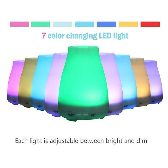 Ledsniper@Aromatherapy Essential Oil Diffuser Portable Ultrasonic Diffusers with Color LED Lights Changing and... N4