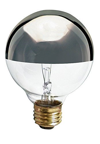 (6 Pack) Satco S3862 120-Volt 60-Watt G25 Medium Base Light Bulb, Silver Crown by Satco