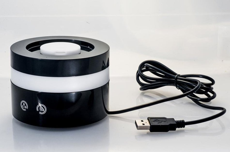 DZT1968 Essential Oil Diffusers Aroma Ultrasonic Cool Mist Humidifiers Black N4