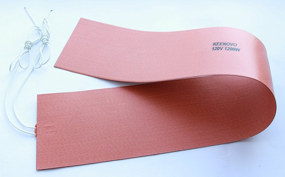 6" X 36", 1200W@120V, KEENOVO Silicone Heater Blanket for Musical Instrument Bending/Molding, Custom Design Welcome N2