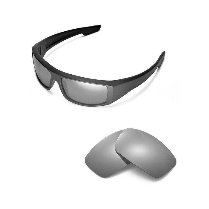 Walleva Replacement Lenses for Spy Optic Logan Sunglasses - Multiple Options Available (Black - Polarized) N15