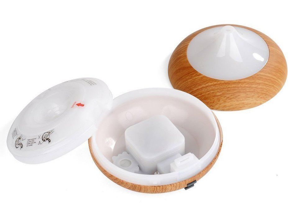 QH Wooden Grain Auto off Air Diffusers Quiet For Office Home Car and ...