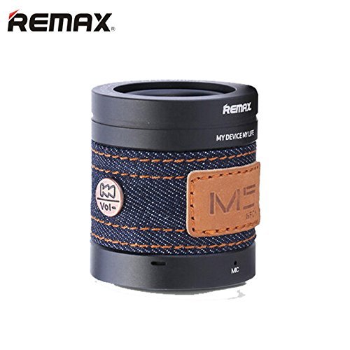 Remax,Bluetooth Speaker Bass Hifi Mini Portable with Aux Wireless MP3 Music Stereo Sound Box(light blue) N2