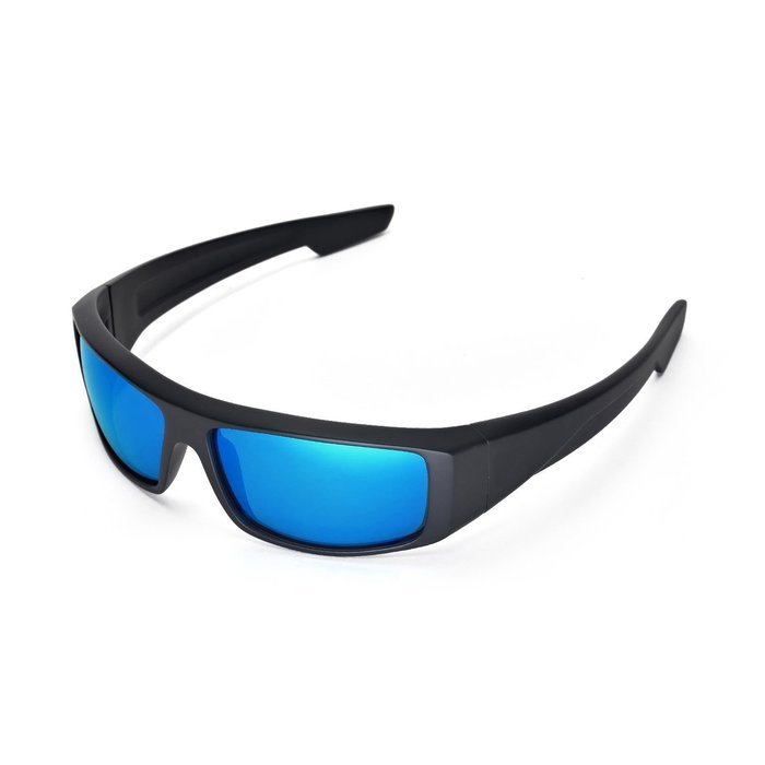 Walleva Replacement Lenses for Spy Optic Logan Sunglasses - Multiple Options Available (Black - Polarized) N21