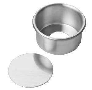 FocusFoodService 90ACC103 10 in. x 3 in. H Aluminum Cheesecake Pan with Removable Bottom - Pack of 12