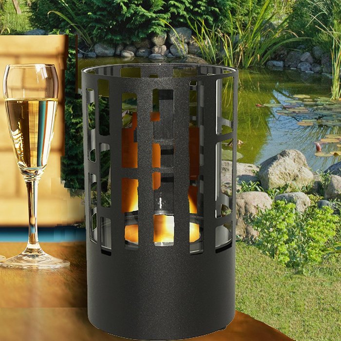 Utopia Alley Deco Tabletop Ethanol Ventless Fireplace N5