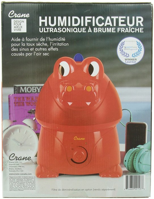 Crane Adorable Ultrasonic Cool Mist Humidifier with 2.1 Gallon Output per Day - Dragon N4
