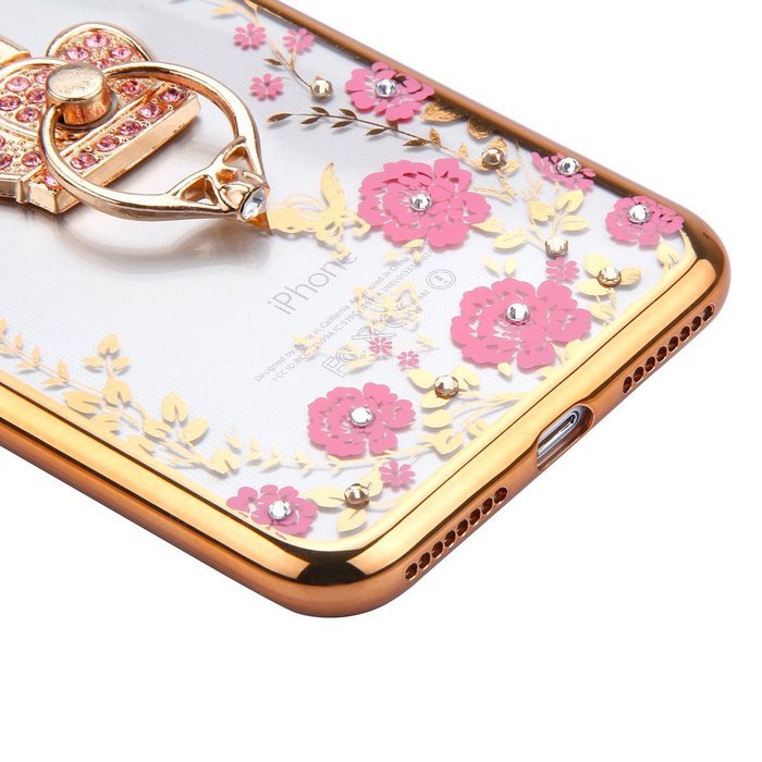 iPhone 7 Plus Case, PHEZEN Clear Soft TPU Protective Case Back Cover with Beautiful Cherry Blossom Flower Series... N83