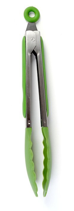 Good Living Silicone-Coated Set of Locking Food Tongs for Cooking on Non-Stick Cookware, Purple, 1-pack N8