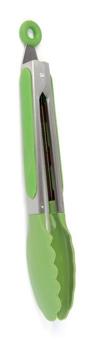 Good Living Silicone-Coated Set of Locking Food Tongs for Cooking on Non-Stick Cookware, Purple, 1-pack N10
